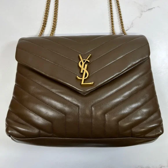 YSL Yves Saint Laurent LouLou Lou Lou Chain Handbag Shoulder Bag Crossbody Purse - Picture 2 of 10